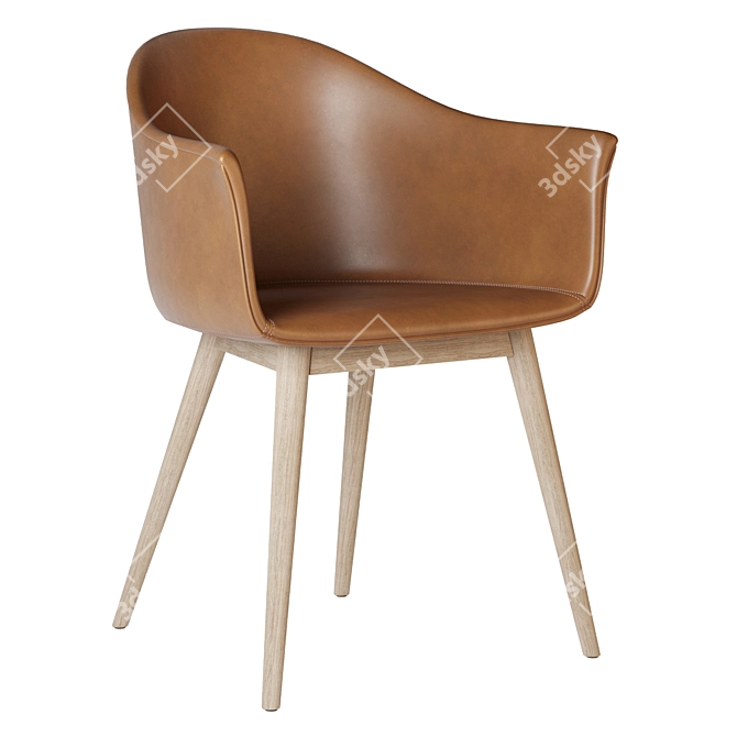 Elegant Harbour Dining Chair 3D model image 5