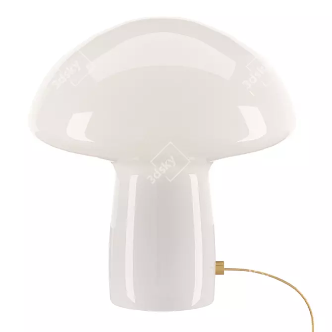 Retro Mushroom Table Lamp 3D model image 3