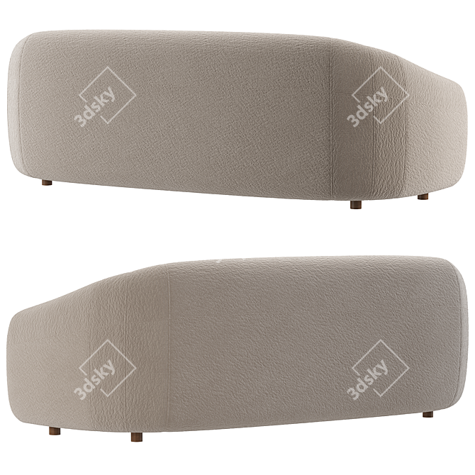 Modern Rouen Sofa by Lemieux 3D model image 3