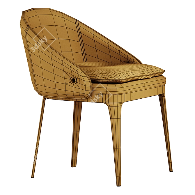 Modern Designer RIO Chair 3D model image 7