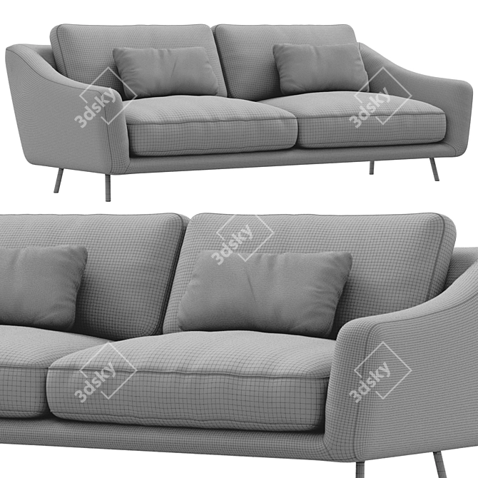 Contemporary Skid Sofa by Bonaldo 3D model image 6