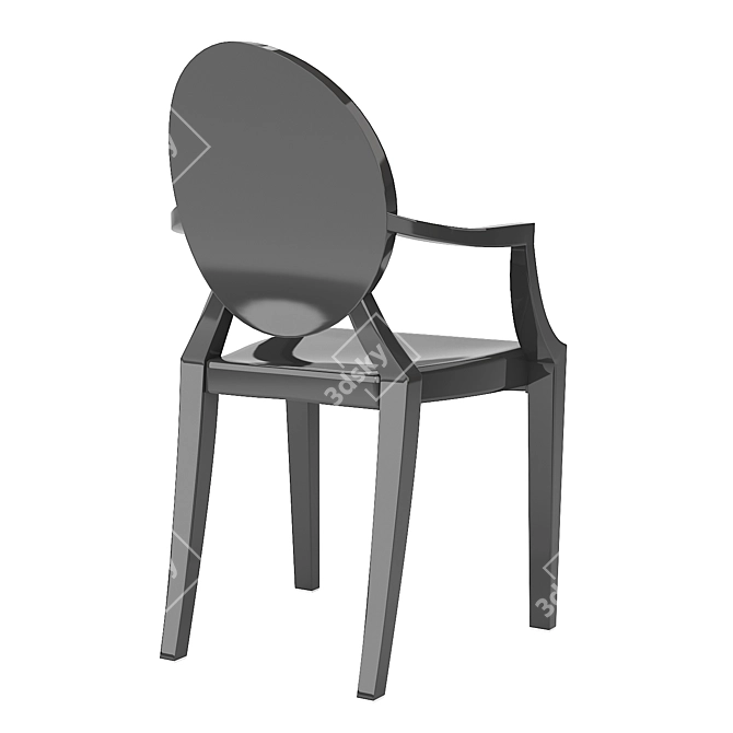 Transparent Louis Ghost Chair 2017 3D model image 2