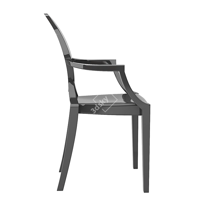 Transparent Louis Ghost Chair 2017 3D model image 3