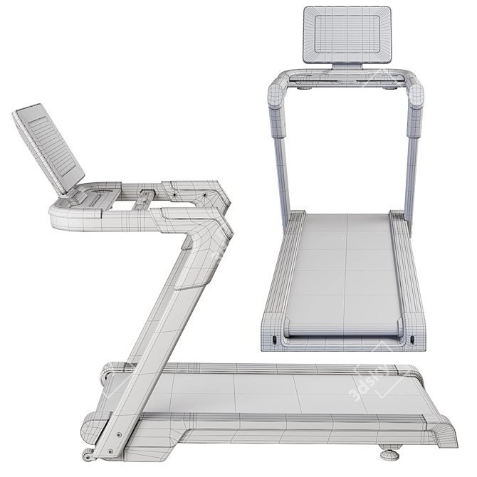 InSportline T420i Folding Treadmill 3D model image 6