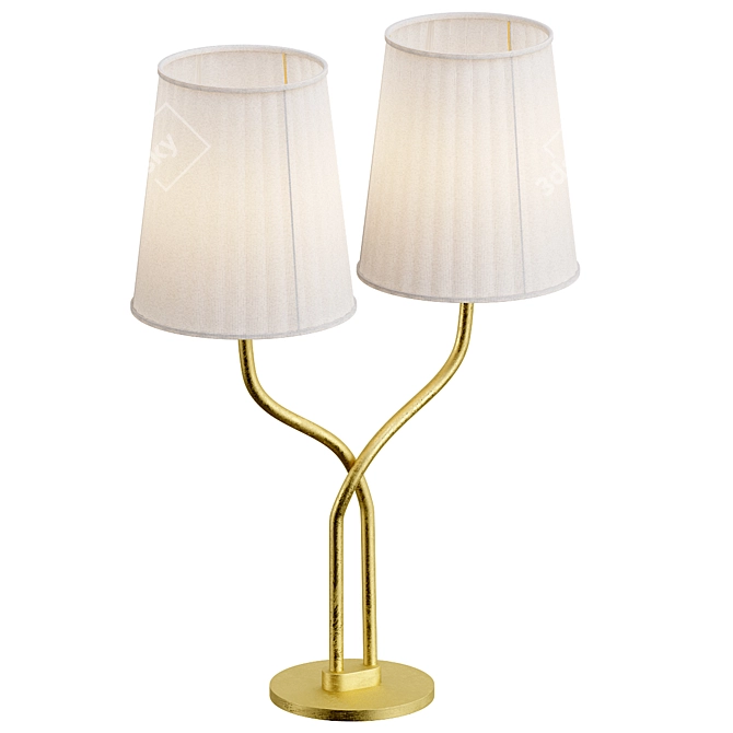 Exquisite Rare Table Lamp 3D model image 1