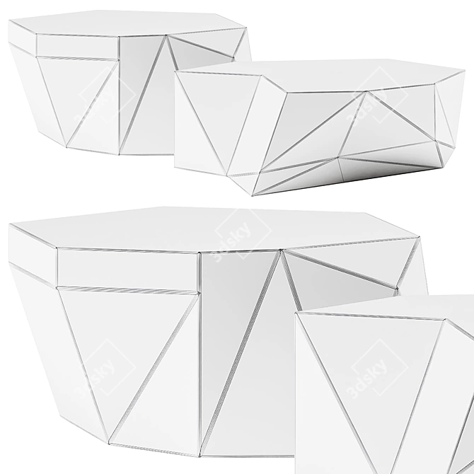 Geometric Prism Coffee Tables by VIP Saloti 3D model image 4