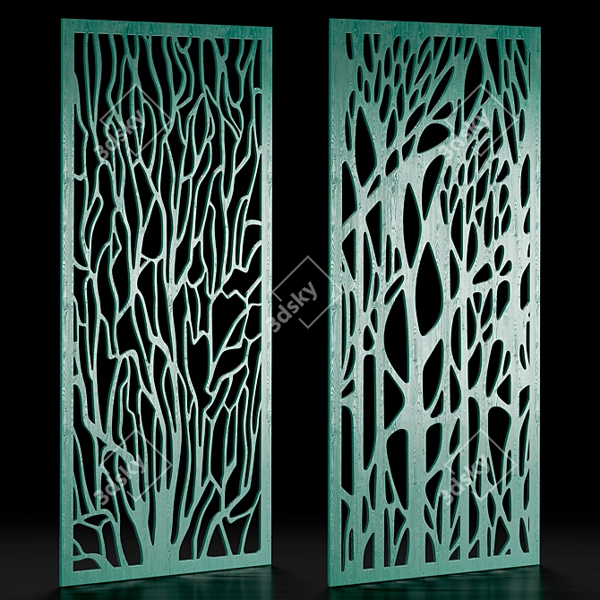 Decorative Panel Set 19 3D model image 1