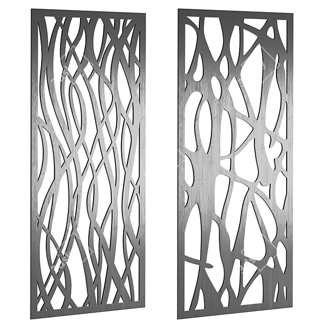 Decorative Panel Set 19 3D model image 3