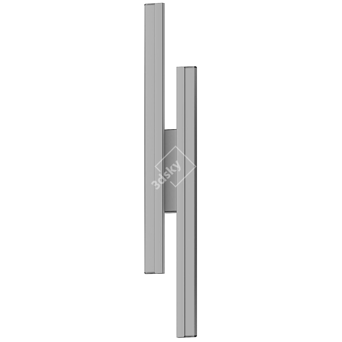 Sleek LED Sconce Light 3D model image 3