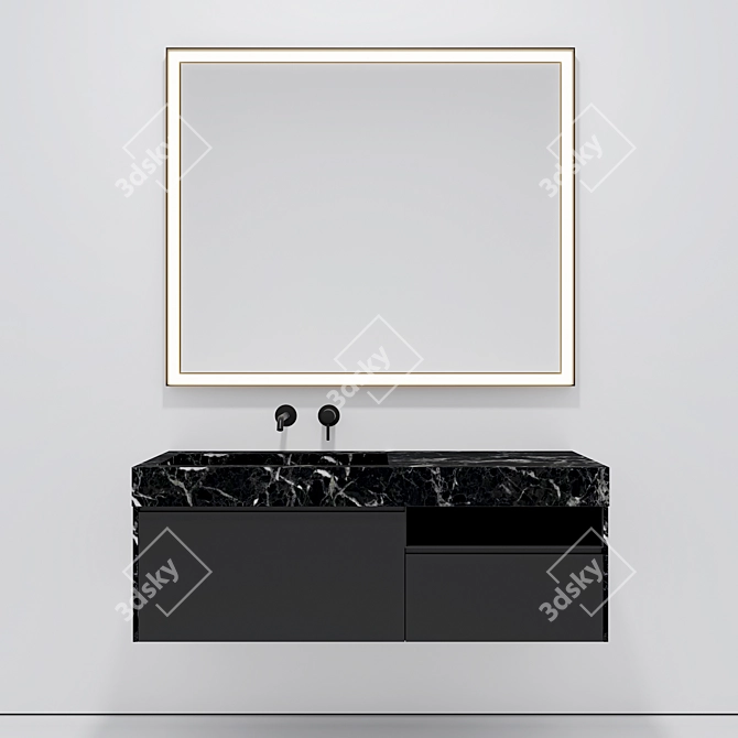 Artisan  Bathroom Vanity Set 3D model image 1