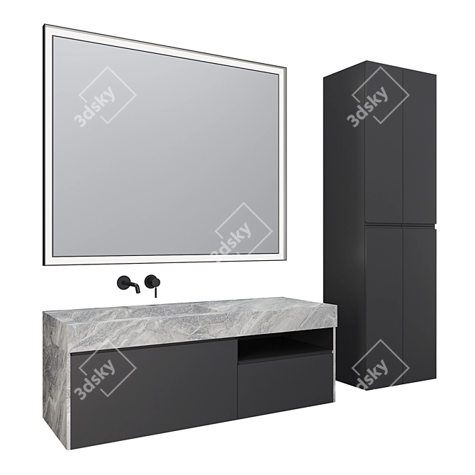 Artisan  Bathroom Vanity Set 3D model image 5