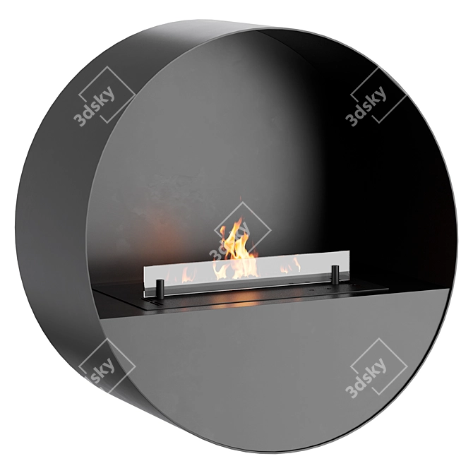 Bubble Wall Fireplace | Камин 3D model image 1