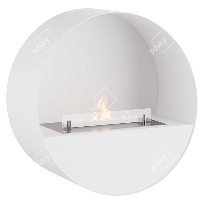 Bubble Wall Fireplace | Камин 3D model image 2