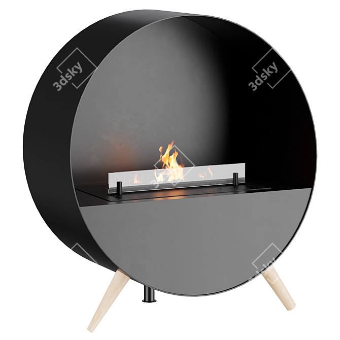 Bubble Wall Fireplace | Камин 3D model image 3