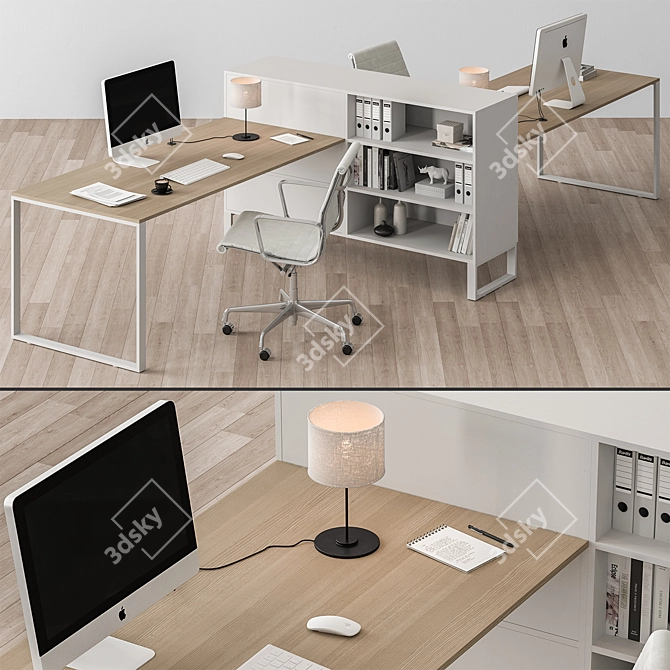 Workplace Essentials Bundle 395 3D model image 1