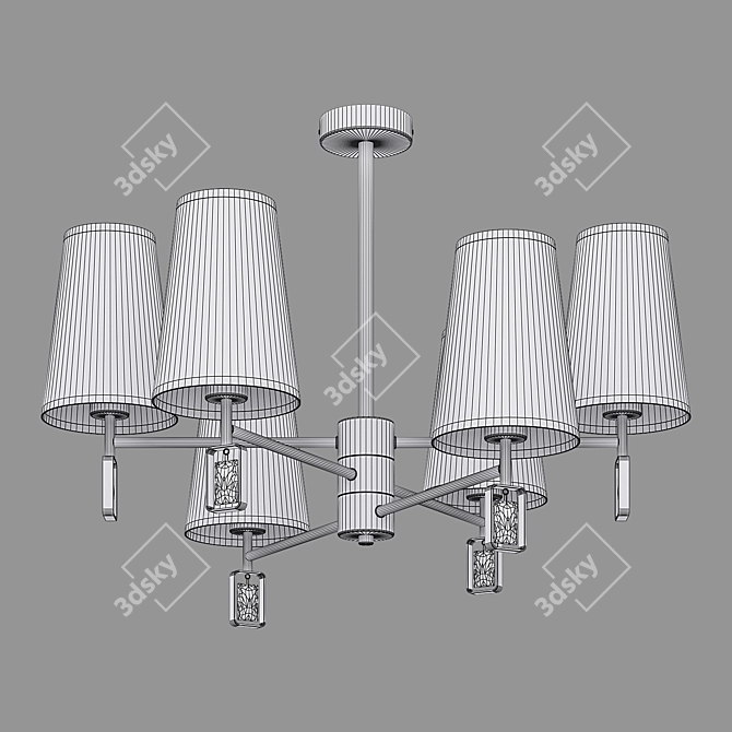 Milazzo Classic Ceiling Chandelier 3D model image 3