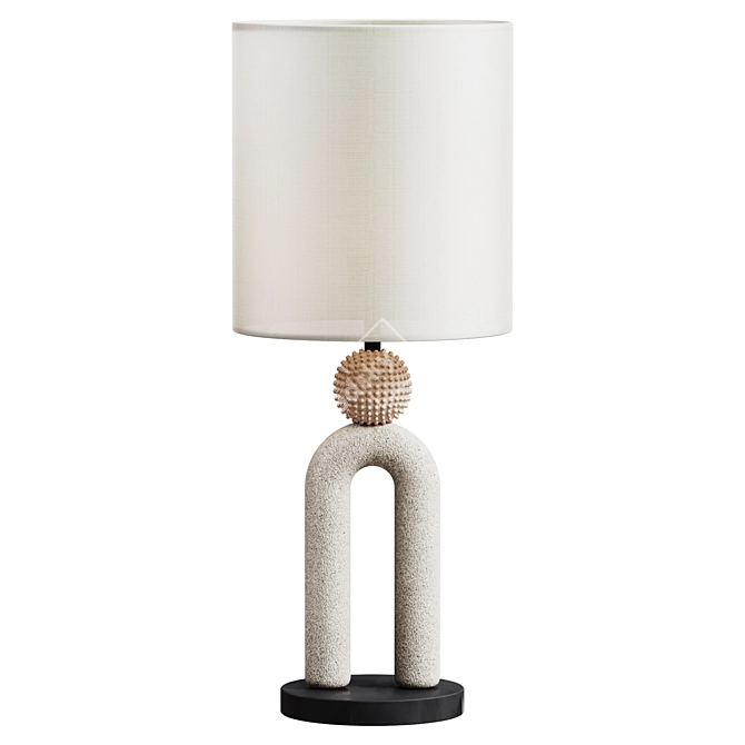 Stylish Carlo Table Lamp 3D model image 1