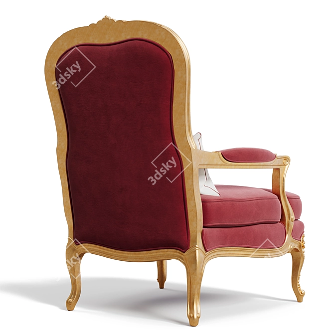 Luis XV Armchair 3D Scan 3D model image 3