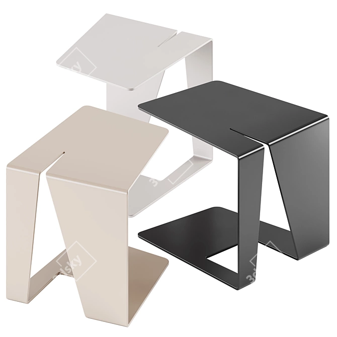 Modernist M2 Side Table Cube 3D model image 2