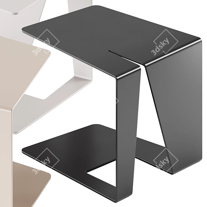 Modernist M2 Side Table Cube 3D model image 4