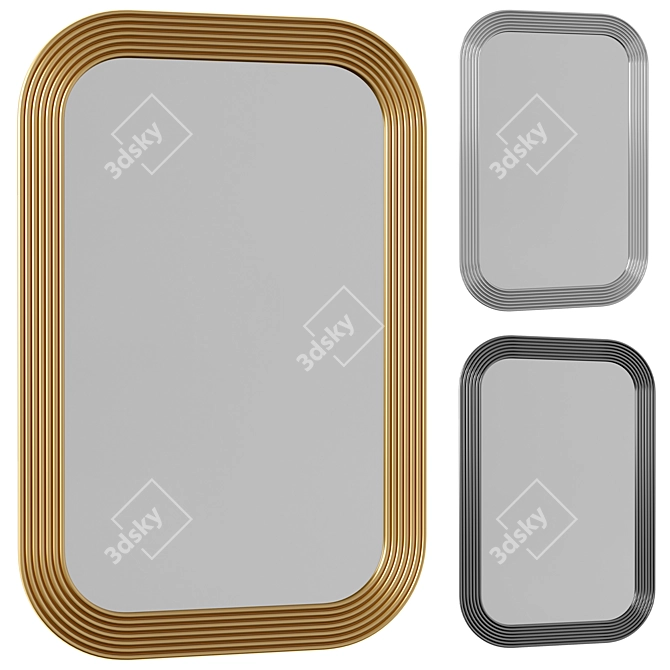 SAFAVIEH Ahna Rectangular Mirror, Classic 3D model image 1