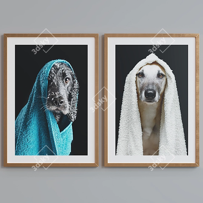 Animal Themed Picture Frame Set 3D model image 6