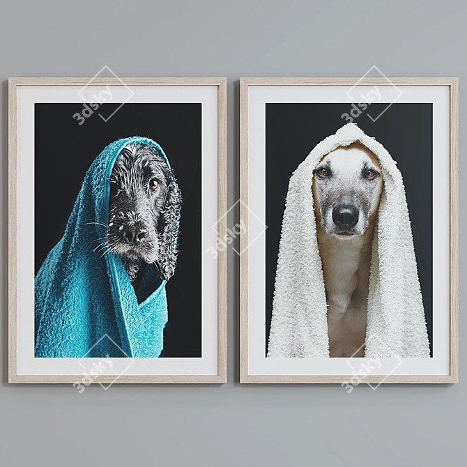 Animal Themed Picture Frame Set 3D model image 7