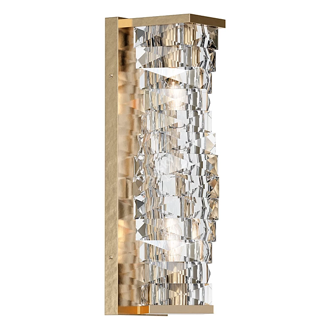  Crystal Cube Pendant Light 3D model image 1