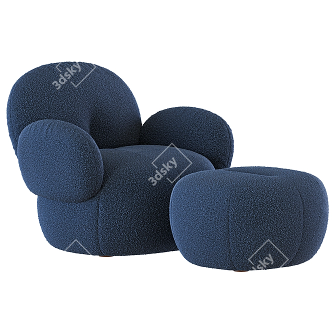 Modern Nana Love Armchair Set 3D model image 3