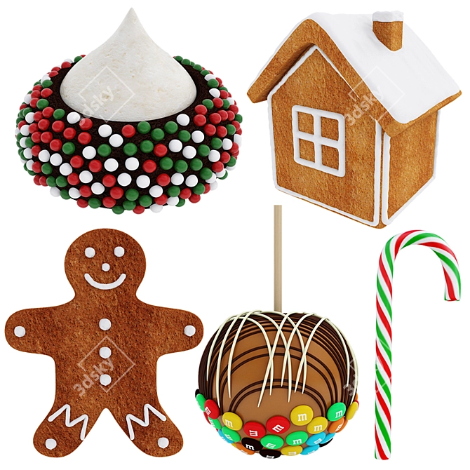 Holiday Sweet Treats Bundle - 3D Asset 3D model image 1