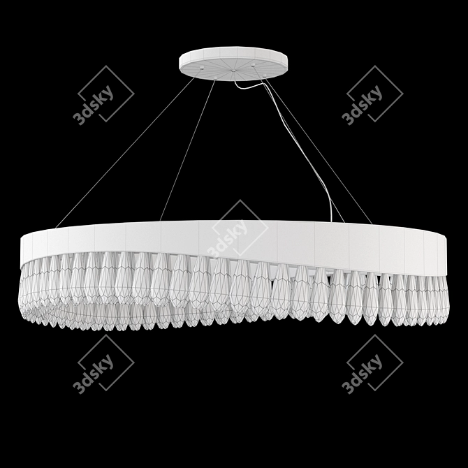 Sleek Mobius Chandelier for V-Ray 3D model image 3