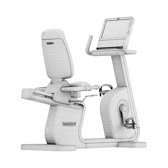 Technogym Artis Recline Exercise Bike 3D model image 6