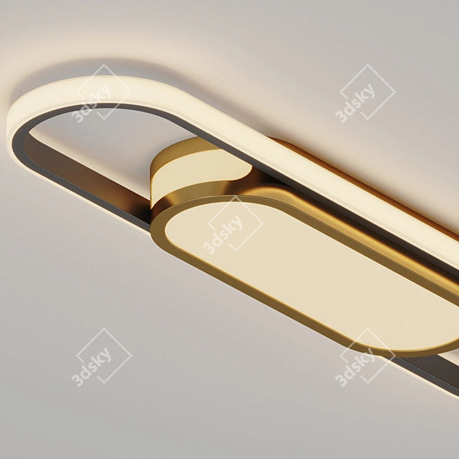 Modern Minimalist LED Ceiling Light 3D model image 2