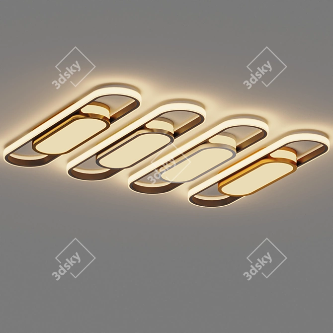 Modern Minimalist LED Ceiling Light 3D model image 4