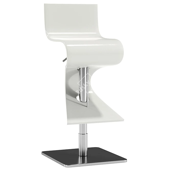 Adjustable Height Bar Stool 36.5 3D model image 1