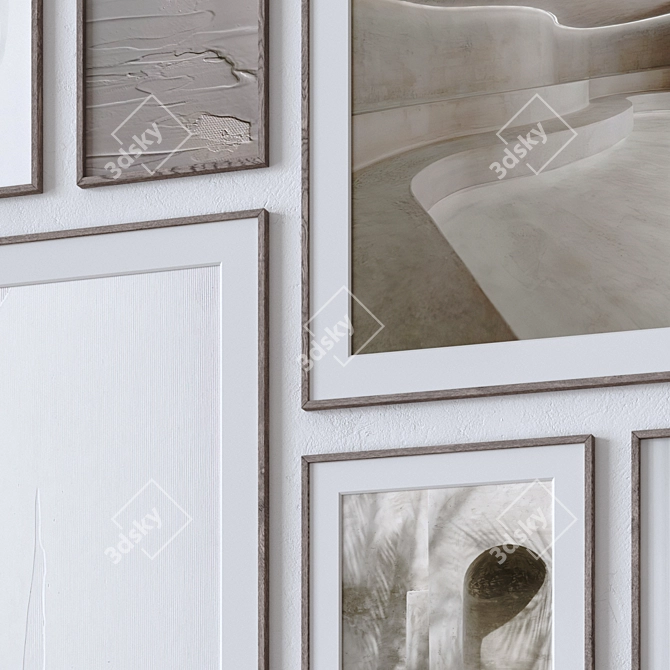 Wall Art Set: 15 Frames 3D model image 3