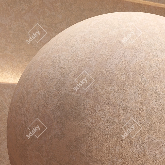 Seamless High-Res Plaster Material 3D model image 2