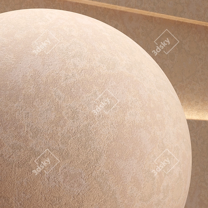 Seamless High-Res Plaster Material 3D model image 3