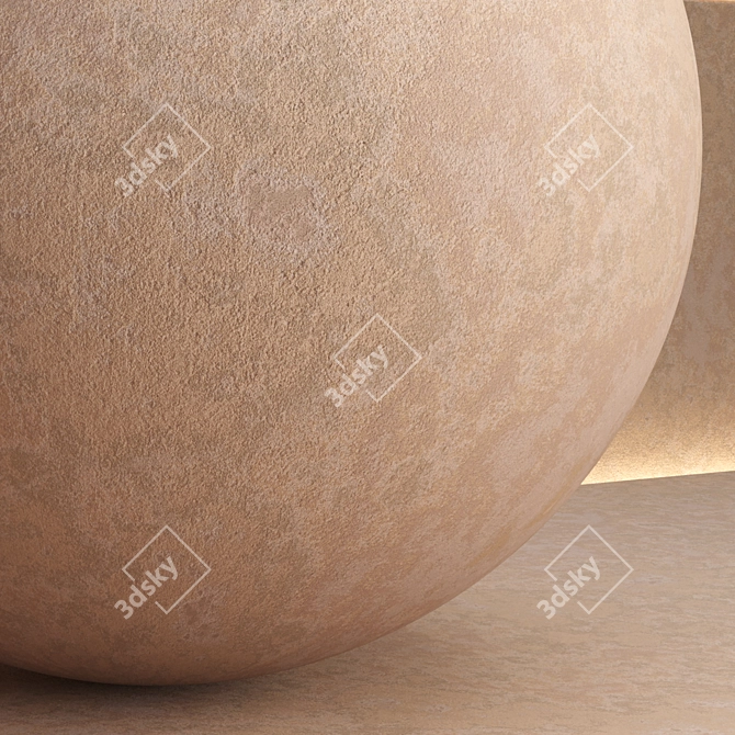 Seamless High-Res Plaster Material 3D model image 4