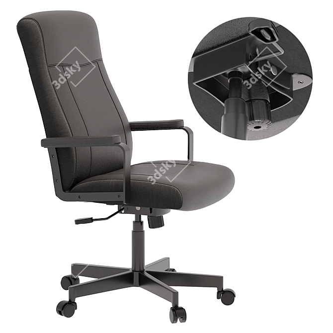 Ergonomic Office Chair - MILLBERGET 3D model image 3