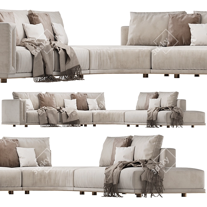 Atar Longhi Corner 2 Sofa 3D model image 4