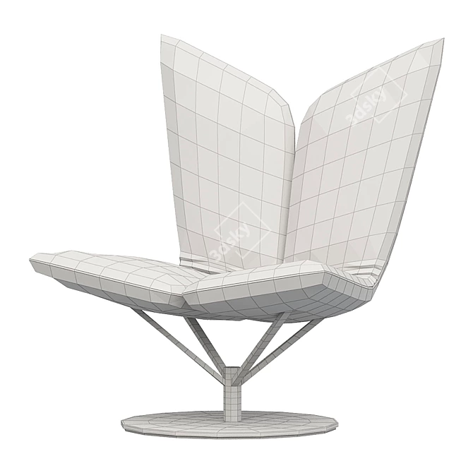 Sleek Angel Chair from Busk+Hertzog 3D model image 2