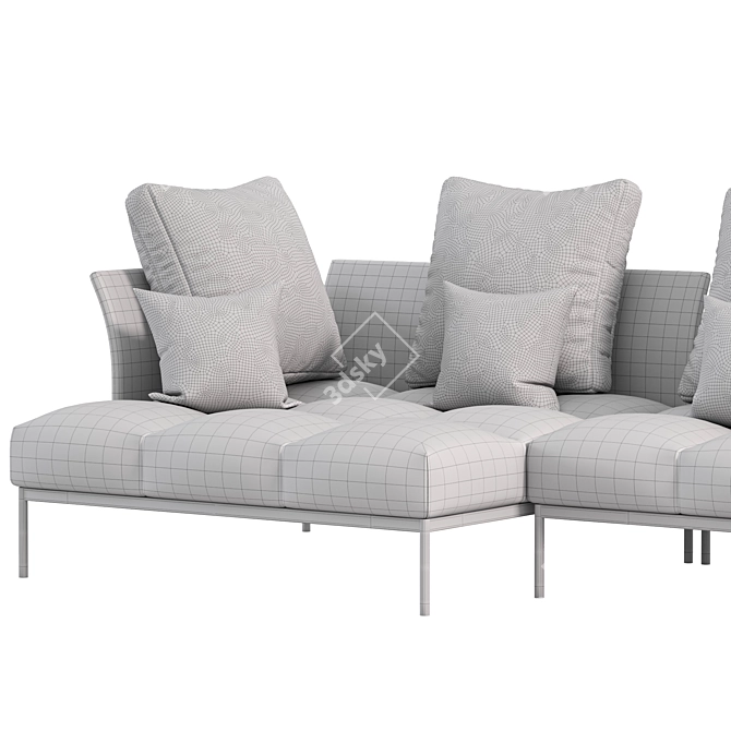 Title: Pixel Light Indoor Sofa [Translate: Пиксельное Легкое Внутреннее Соф 3D model image 4