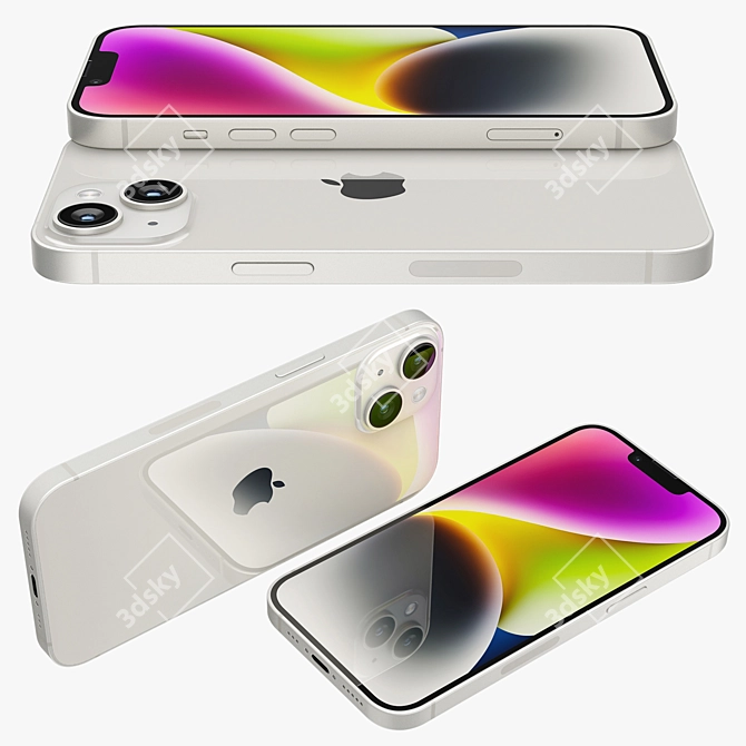 Apple iPhone 14 3D Model 3D model image 5