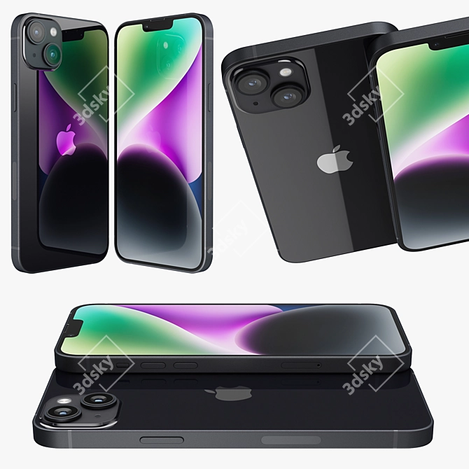 Apple iPhone 14 Plus 3D Model 3D model image 5