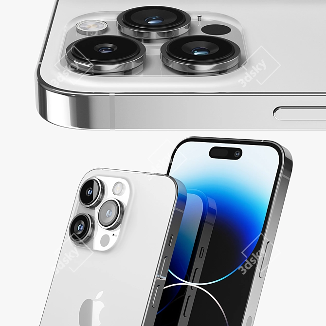 Pro Render Model iPhone 14 3D model image 6