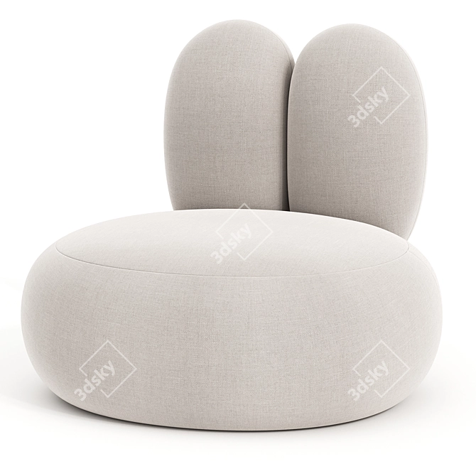 Modern Rabbit Armchair 3D Model 3D model image 3