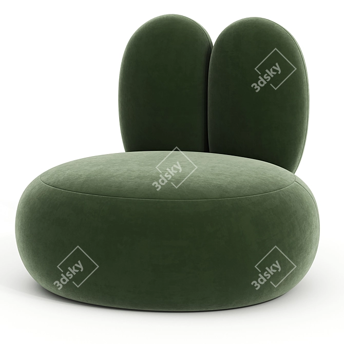 Modern Rabbit Armchair 3D Model 3D model image 4