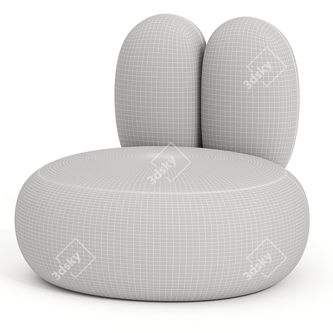 Modern Rabbit Armchair 3D Model 3D model image 5