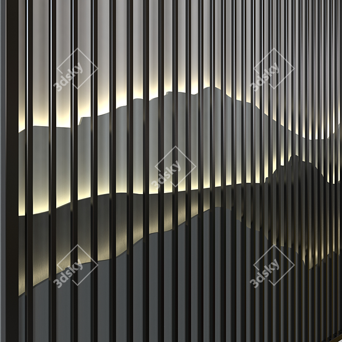  3D Wall Panel Render Export 3D model image 2